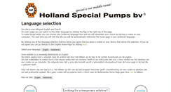 Desktop Screenshot of hspumps.nl